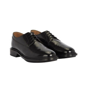 A.P.C Men’s Samuel Derby Classic Black Patent Leather Dress Shoes Size 39 US